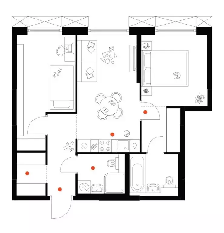 2-комнатная квартира: Москва, ЖК Плеханова 11 (51.9 м) - Фото 1
