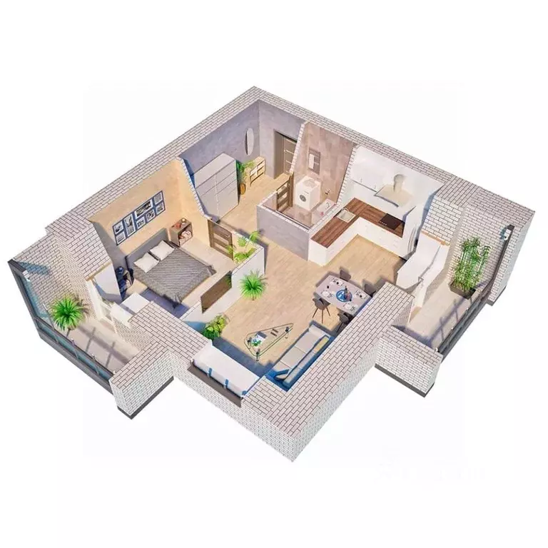 2-к кв. Амурская область, Благовещенск 187-й кв-л,  (52.4 м) - Фото 1