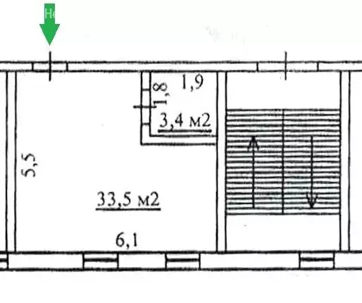 офис (36.9 м) - Фото 1