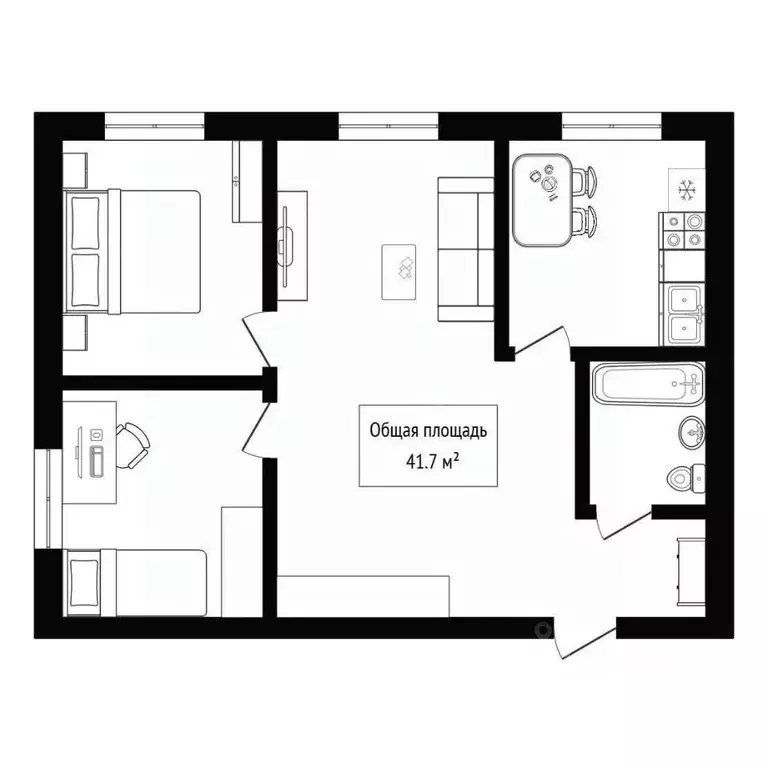 3-к кв. Алтай, Горно-Алтайск Коммунистический просп. (41.7 м) - Фото 1