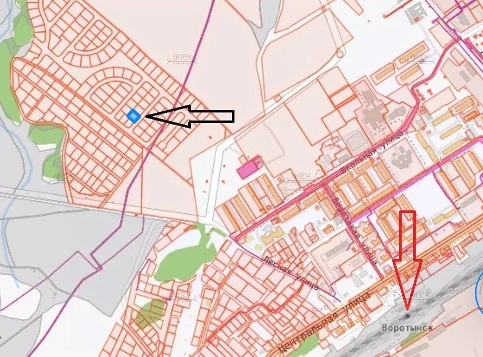 Участок в Калужская область, Бабынинский район, Воротынск городское ... - Фото 2