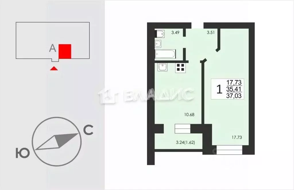 1-к кв. Коми, Сыктывкар ул. Панева, 1/2 (37.03 м) - Фото 0