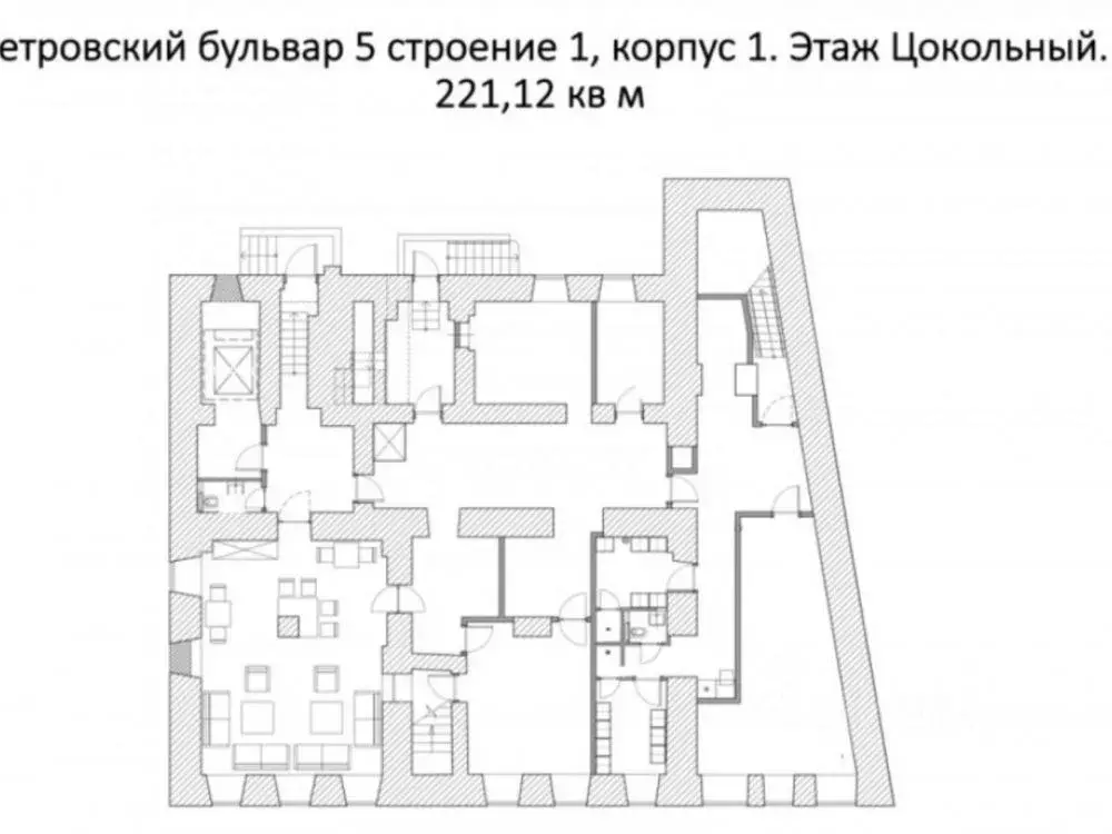 Торговая площадь в Москва Петровский бул., 5С1 (221 м) - Фото 0