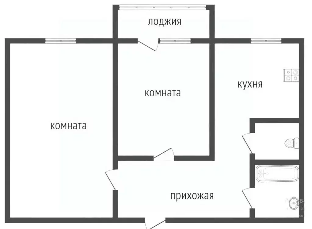 2-к кв. Ярославская область, Ярославский муниципальный округ, пос. ... - Фото 1