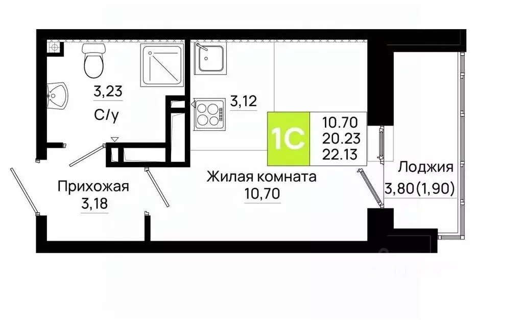 Студия Ростовская область, Ростов-на-Дону Нефтекачка кв-л, Октябрь ... - Фото 0