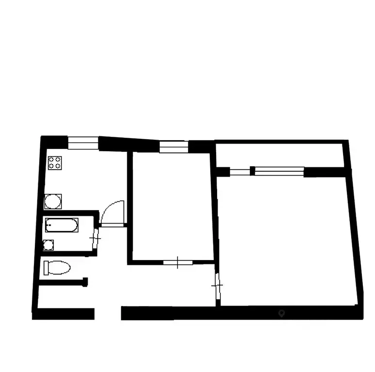 2-к кв. Ленинградская область, Шлиссельбург Кировский район, ул. ... - Фото 2