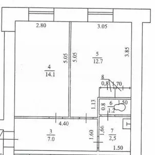 2-к кв. Башкортостан, Октябрьский ул. Кортунова, 14 (38.0 м) - Фото 1