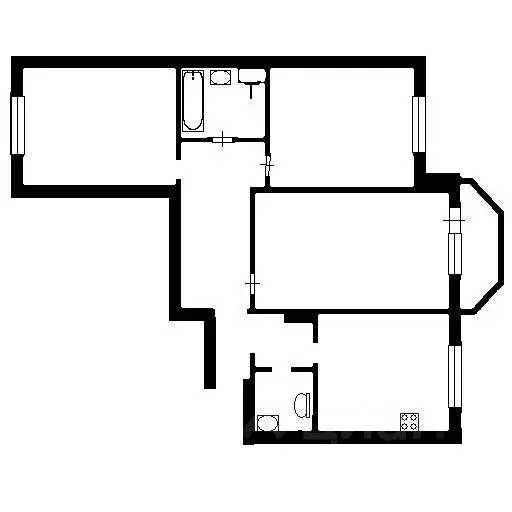 Квартира, 3 комнаты, 87.5 м - Фото 0