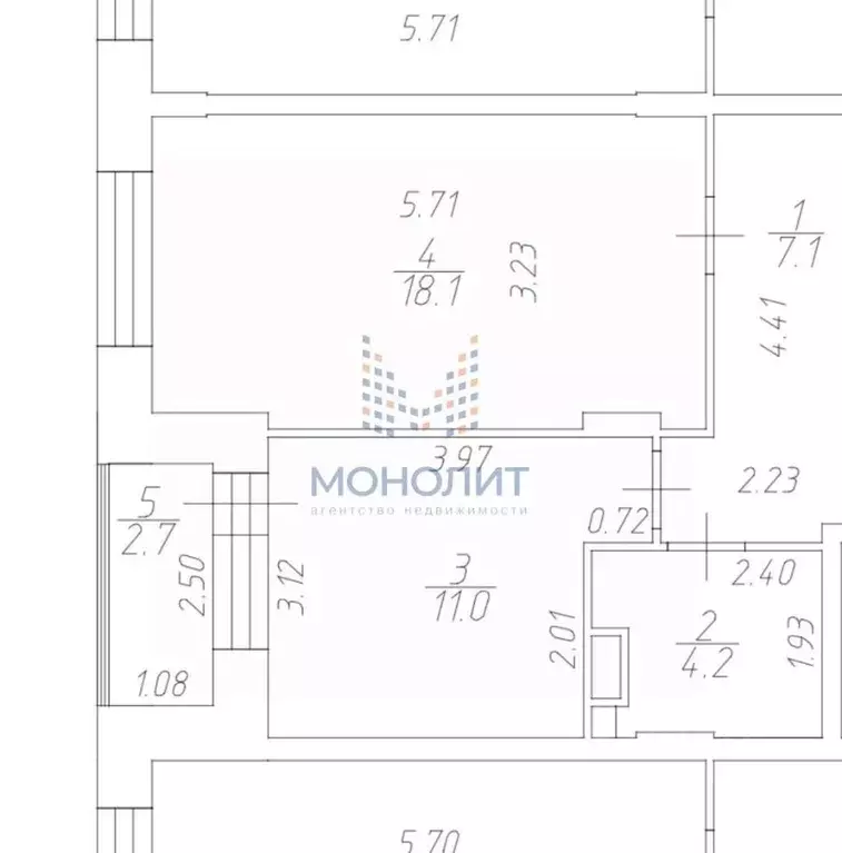 1-к кв. Москва пос. Коммунарка, ул. Бачуринская, 19 (41.7 м) - Фото 2