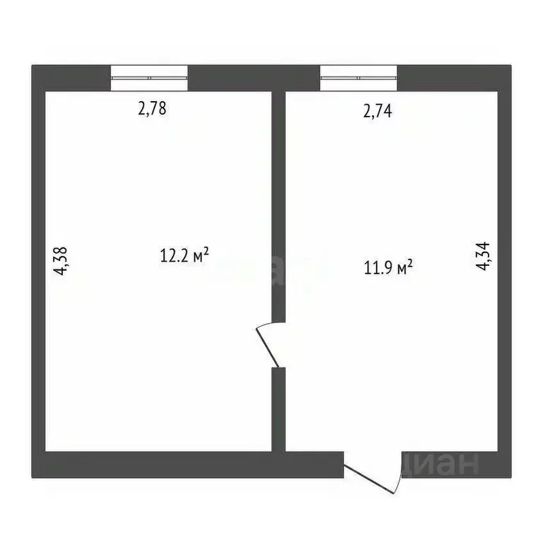 Комната Амурская область, Благовещенск ул. Ленина, 231 (25.0 м) - Фото 2