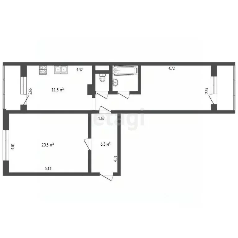 2-к кв. Московская область, Лобня ул. Маяковского, 14 (58.0 м) - Фото 1