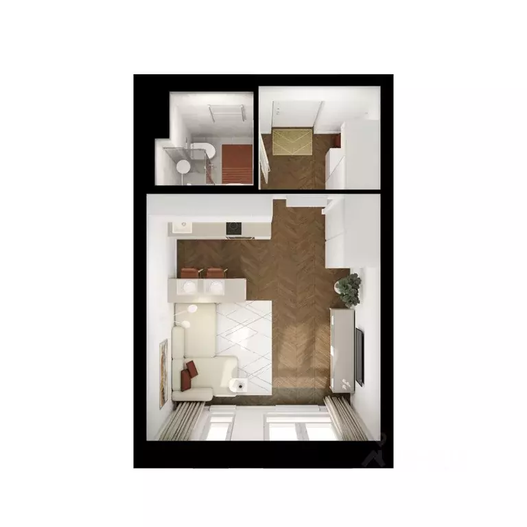 Студия Московская область, Мытищи Яуза Парк жилой комплекс, к12 (23.7 ... - Фото 2