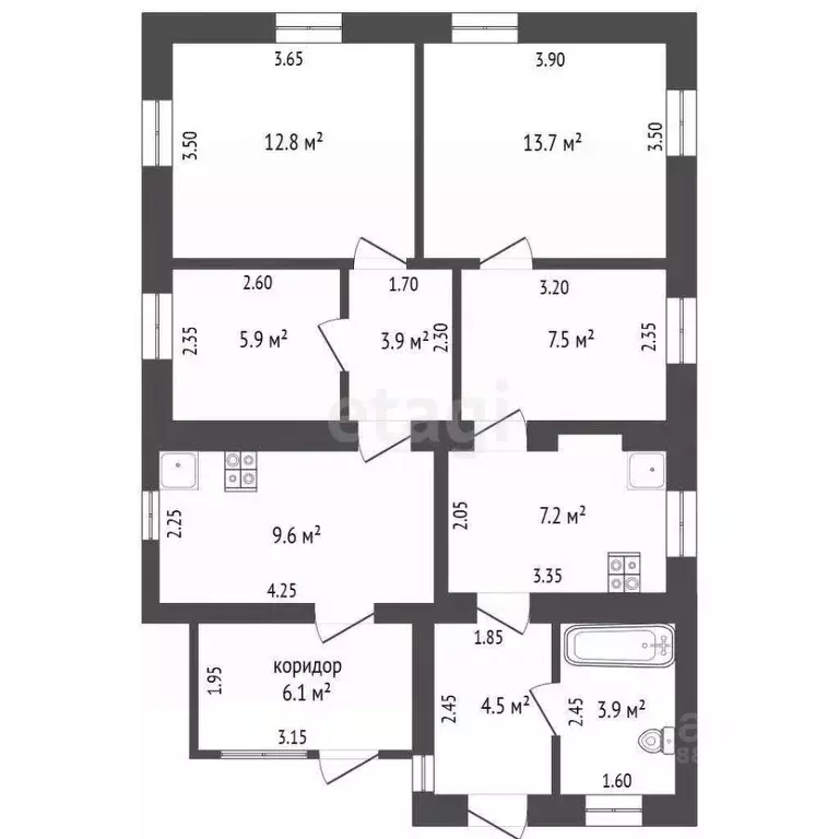 Дом в Орловская область, Орел Тамбовская ул., 26 (69 м) - Фото 2