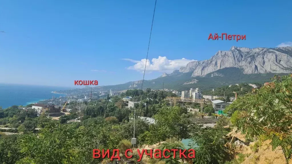 Участок в Крым, Ялта городской округ, Гаспра пгт ш. Севастопольское, ... - Фото 1