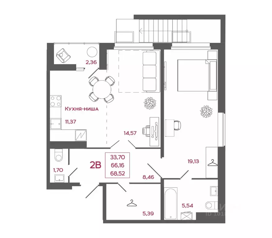 2-к кв. Пензенская область, Пенза Маньчжурия мкр, Стрижи жилой ... - Фото 1