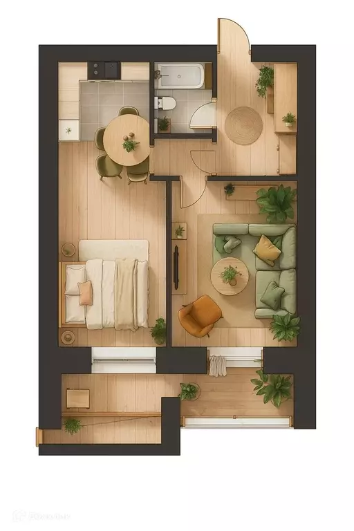 Продаётся 2-к квартира, 53.64 м - Фото 0