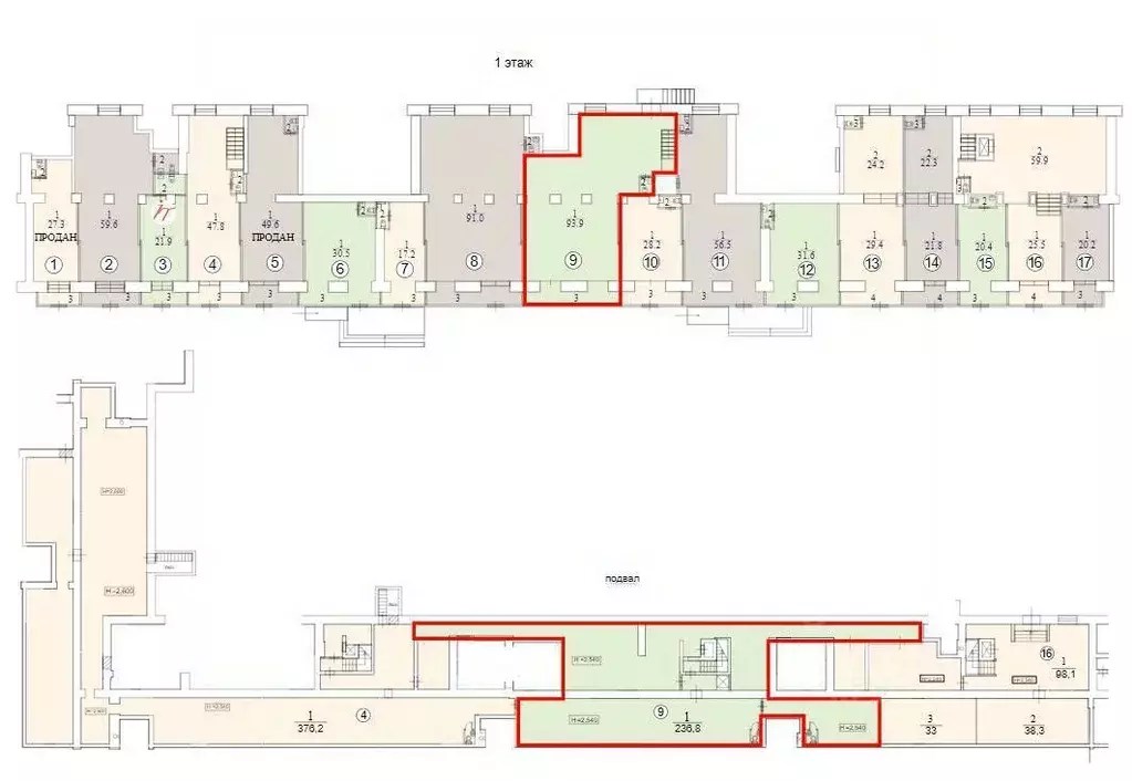 Торговая площадь в Москва Ленинский просп., 78 (307 м) - Фото 2