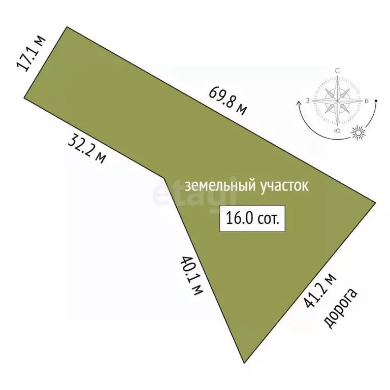Участок в Калужская область, Медынский район, Брюхово с/пос, с. Егорье ... - Фото 2