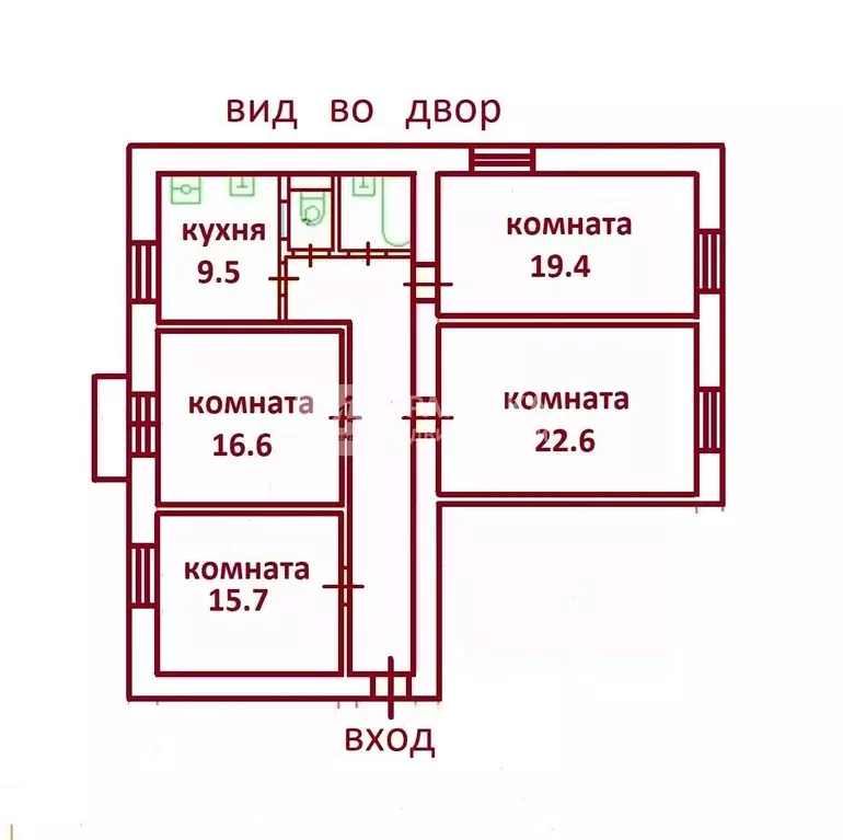 4-к кв. Москва Большая Филевская ул., 17 (104.8 м) - Фото 1
