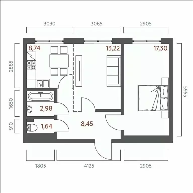 2-к кв. Иркутская область, Иркутск Дальневосточная ул., 46А (52.33 м) - Фото 0