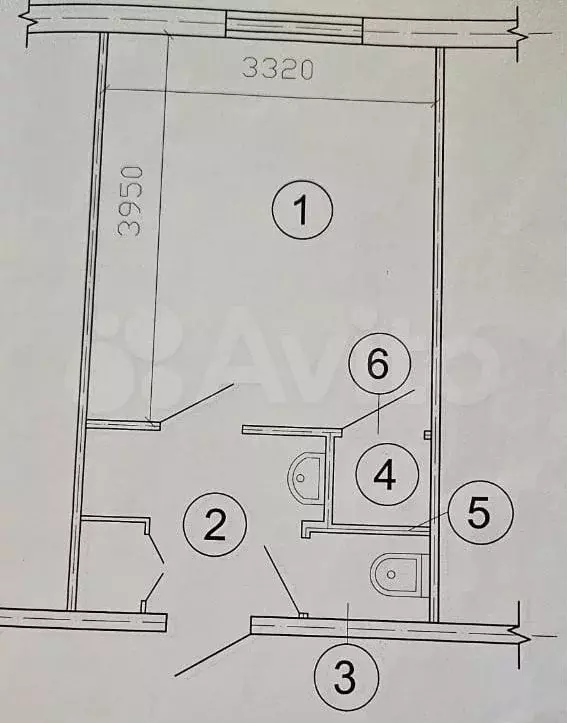 1-к. квартира, 20,3 м, 3/5 эт. - Фото 0