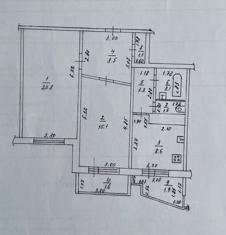 2-к кв. Татарстан, Казань просп. Победы, 78 (65.5 м) - Фото 2