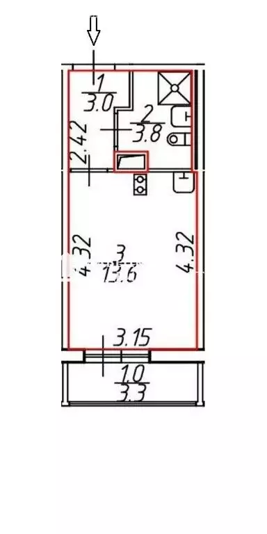 Квартира-студия: Мурино, Графская улица, 6к4 (77 м) - Фото 1