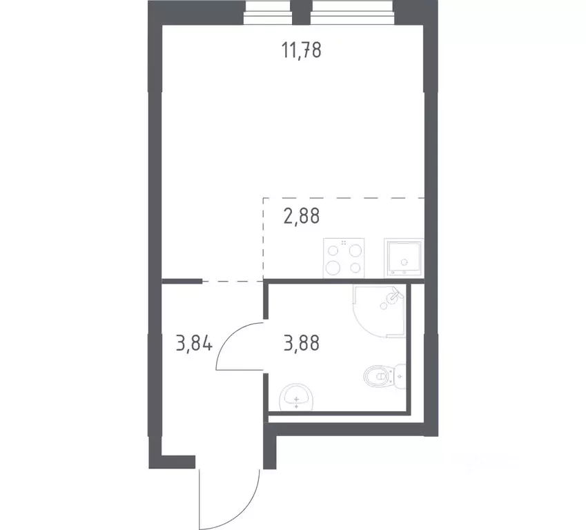 Студия Ленинградская область, Всеволожский район, Свердловское ... - Фото 1