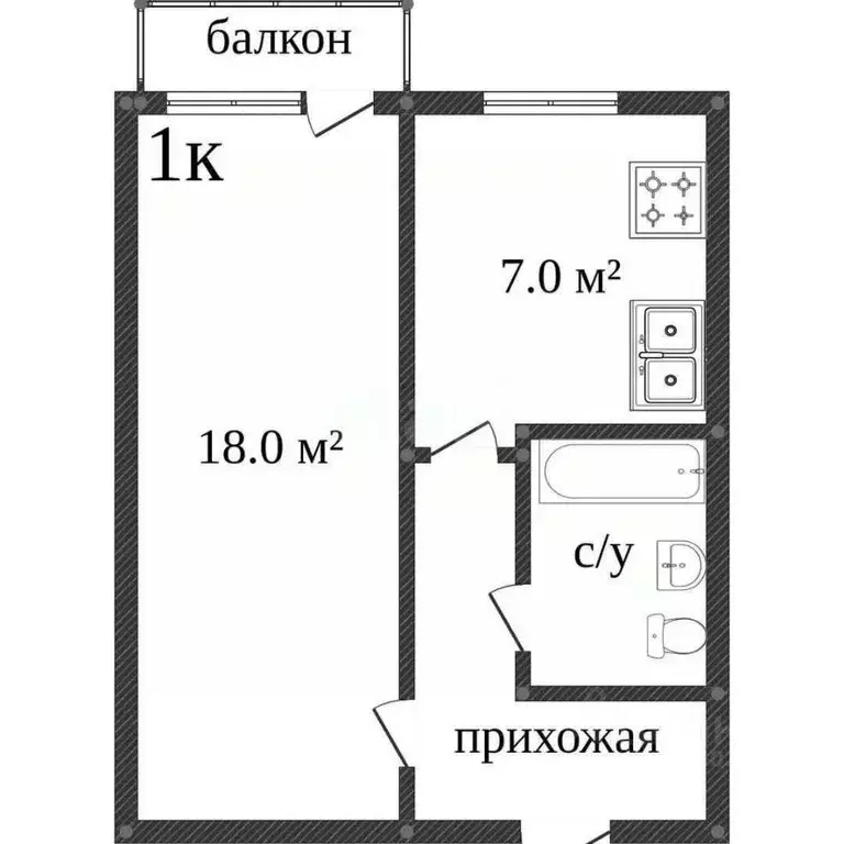 1-к кв. Костромская область, Кострома Боевая ул., 54 (32.0 м) - Фото 1