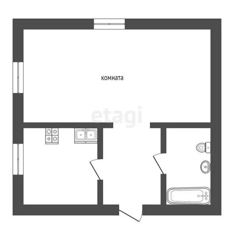 Дом в село Трифоново, улица Специалистов (35.7 м) - Фото 2