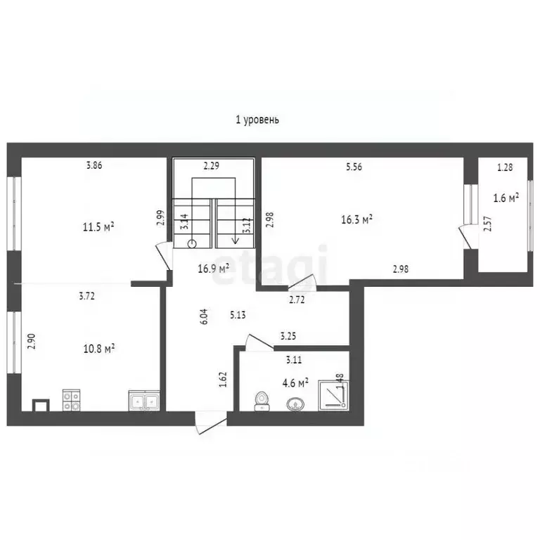 3-к кв. Калининградская область, Калининград ул. Добролюбова, 48 ... - Фото 1