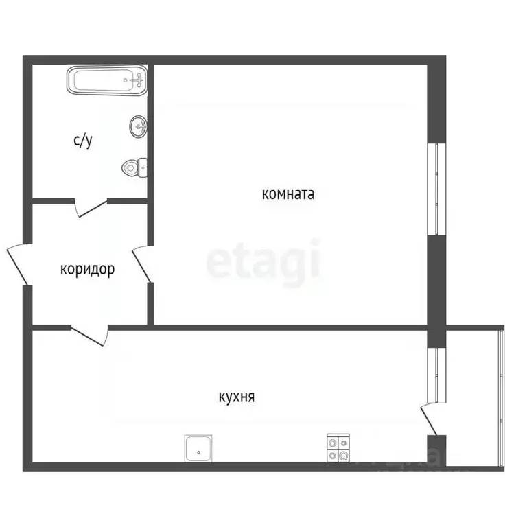 1-к кв. Воронежская область, Рамонский район, с. Ямное ул. Ягодная, 8 ... - Фото 2