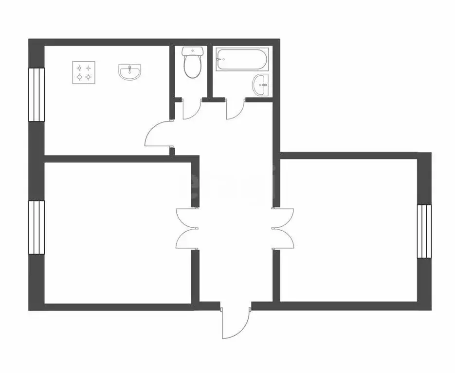 2-комнатная квартира: Сатка, Солнечная улица, 23 (45.6 м) - Фото 1