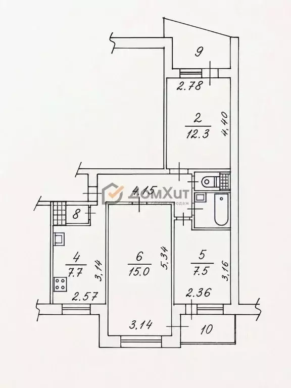 3-к кв. Крым, Симферополь ул. Залесская, 83 (58.7 м) - Фото 1