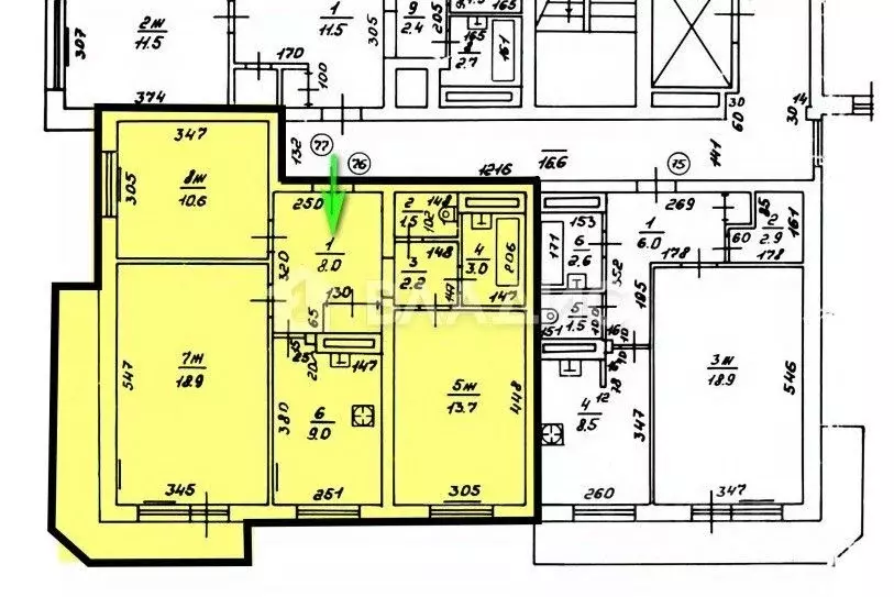 3-к кв. Калининградская область, Калининград ул. Вагнера, 58 (67.0 м) - Фото 2