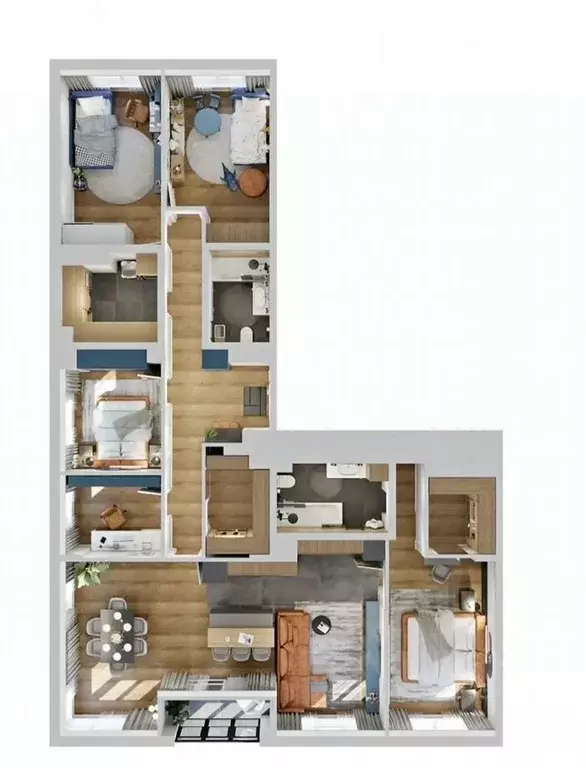 4-к кв. Иркутская область, Иркутск ул. Юрия Левитанского, 12/1 (156.0 ... - Фото 2