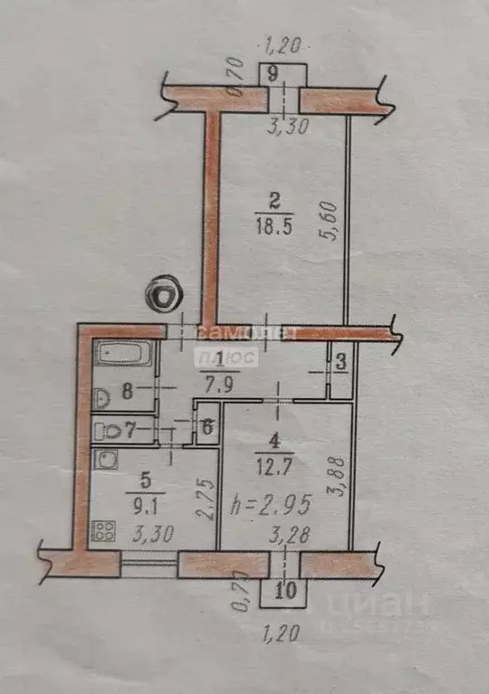 2-к кв. Омская область, Омск Городок Нефтяников мкр, просп. Культуры, ... - Фото 2
