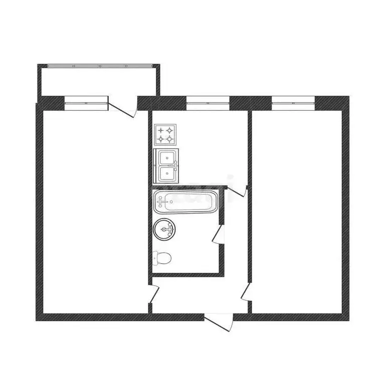 2-комнатная квартира: Иркутск, микрорайон Топкинский, 31 (45.2 м) - Фото 0