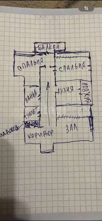 3-к. квартира, 68,9 м, 2/11 эт. - Фото 0