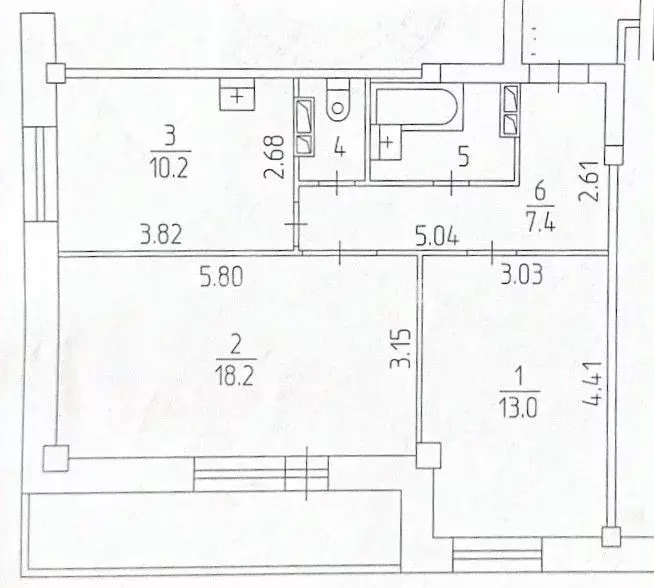 2-к кв. Пермский край, Пермь ул. Татьяны Барамзиной, 54 (56.9 м) - Фото 2