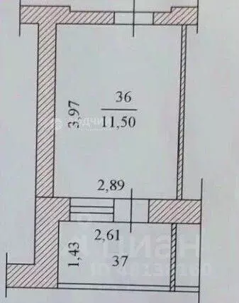 Комната Чувашия, Чебоксары ул. Грасиса, 8 (11.5 м) - Фото 2