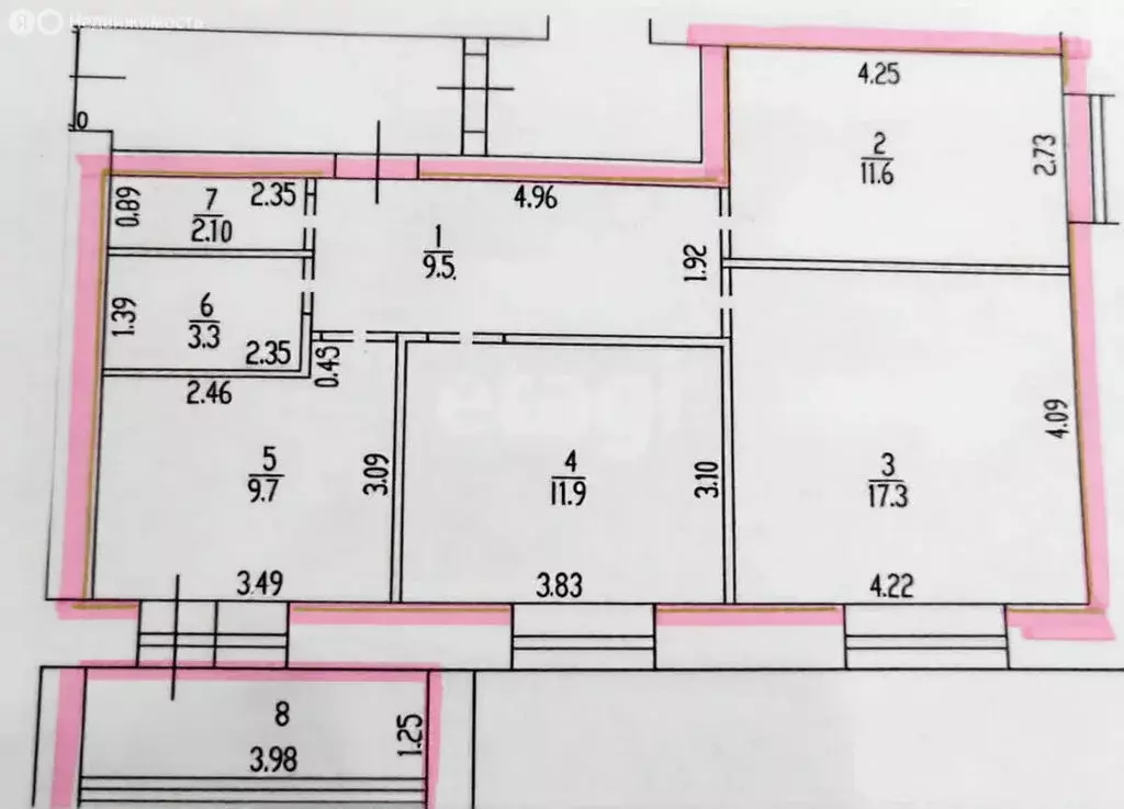 3-комнатная квартира: Новоалтайск, Деповская улица, 46 (65.4 м) - Фото 1