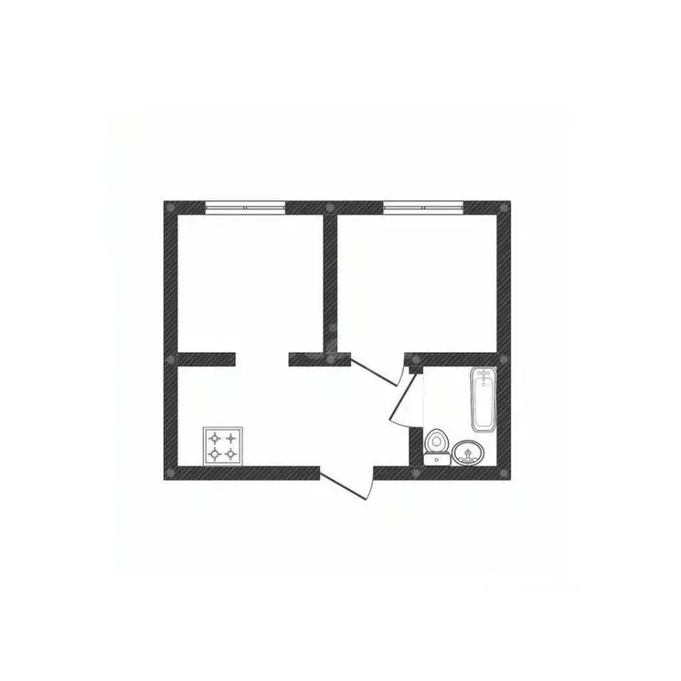 2-к кв. Смоленская область, Смоленск ул. Куйбышева, 9 (33.9 м) - Фото 0