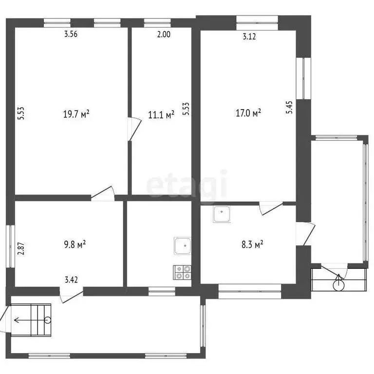 Дом в Сергиев Посад, улица Кирова (54 м) - Фото 2