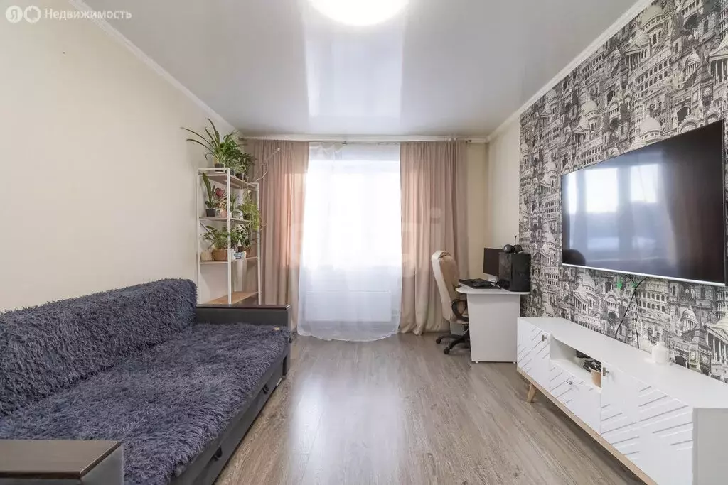 1-комнатная квартира: Тюмень, микрорайон Мыс, Судоремонтная улица, 34 ... - Фото 2