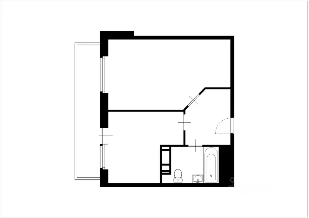 1-к кв. Московская область, Королев ул. Тарасовская, 14 (40.4 м) - Фото 2