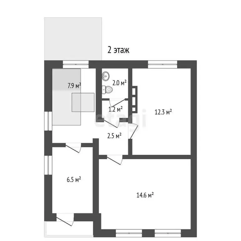 Дом, 58.1 м - Фото 1