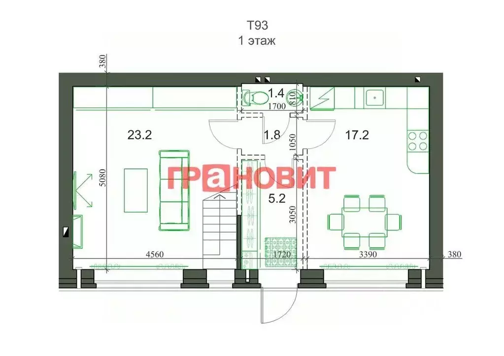 Таунхаус, 90 м - Фото 1