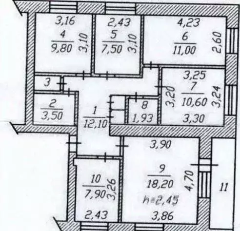 5-к кв. Чувашия, Чебоксары ул. Афанасьева, 9 (85.9 м) - Фото 1