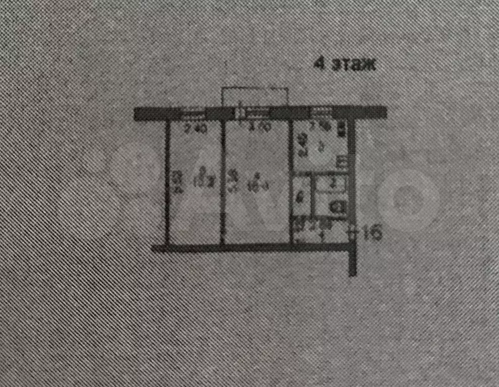 2-к. квартира, 42,6 м, 4/5 эт. - Фото 0